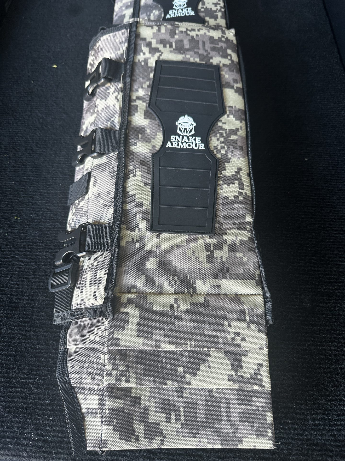 Prospecting Gear Camouflage Snake Armour shin gaiters with plastic buckles